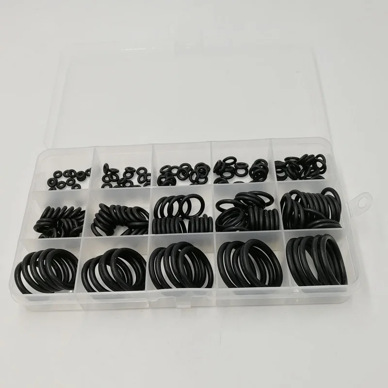 

200 pcs NBR O-ring Pneumatic valve and Air cylinder Seal ring O Ring Kit Seals