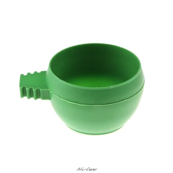 

Parrot Mini Food Water Bowl Feeder Plastic Birds Pigeons Cage Sand Cup Feeding