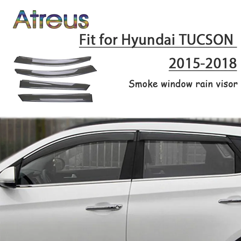 Atreus 1 комплект ABS для 2018 2017 2016 2015 Hyundai Tucson аксессуары Автомобильные дефлекторы от