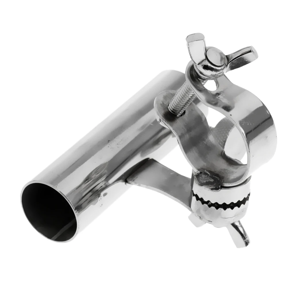 2Pcs Fishing Rod Holder Chair Mount Pole Stand Solid Thick Stainless Steel
