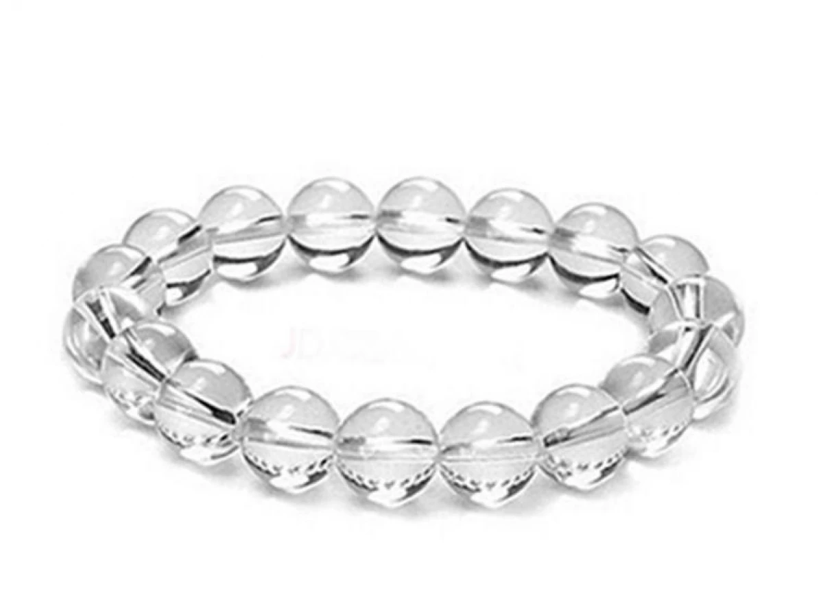 Buy Fashion stone bracelets 10mm Clear quart z white