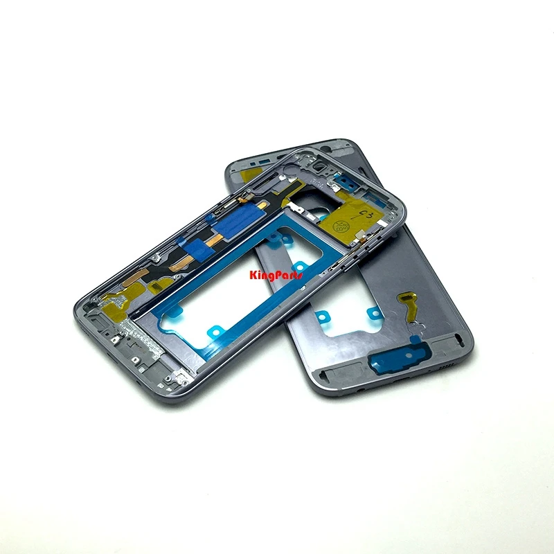 

2PCS Original New Housing Door Battery Cover+Sliver Middle Frame Bezel Plate For Samsung Galaxy S7 G930 F/T/A/V With Tracking