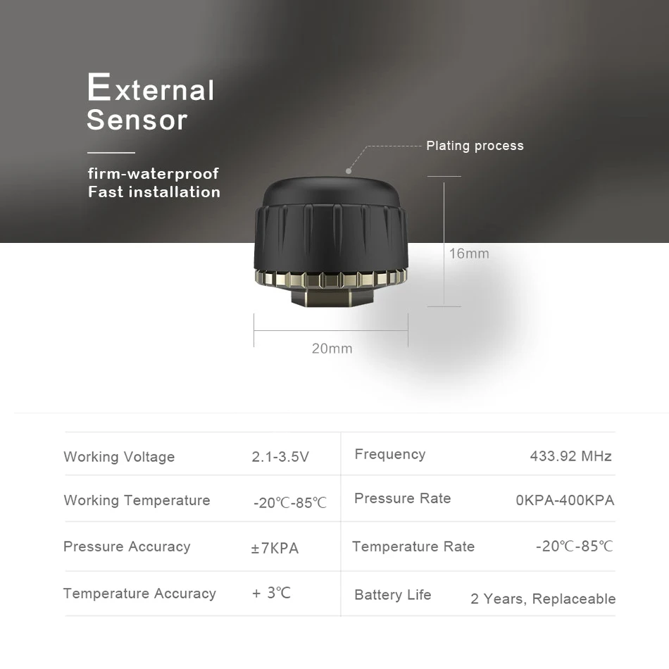 Dealcoo TPMS Android система контроля давления в шинах Система мониторинга состояния шин