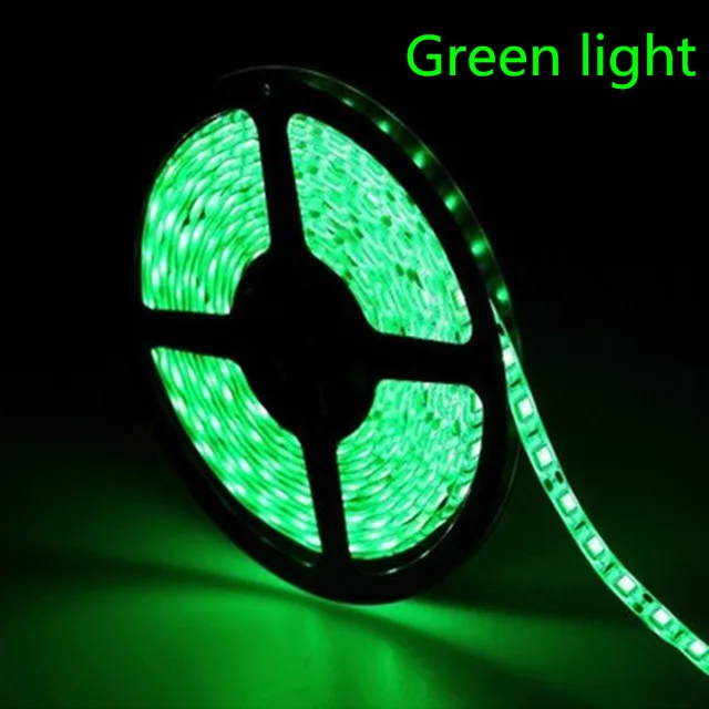 Светодиодный светильник smd5630 5730 водонепроницаемый ip65 DC 12v 300 Led 5 м белый теплый белый красный зеленый синий 6500K супер яркий светодиод - Испускаемый цвет: Зеленый