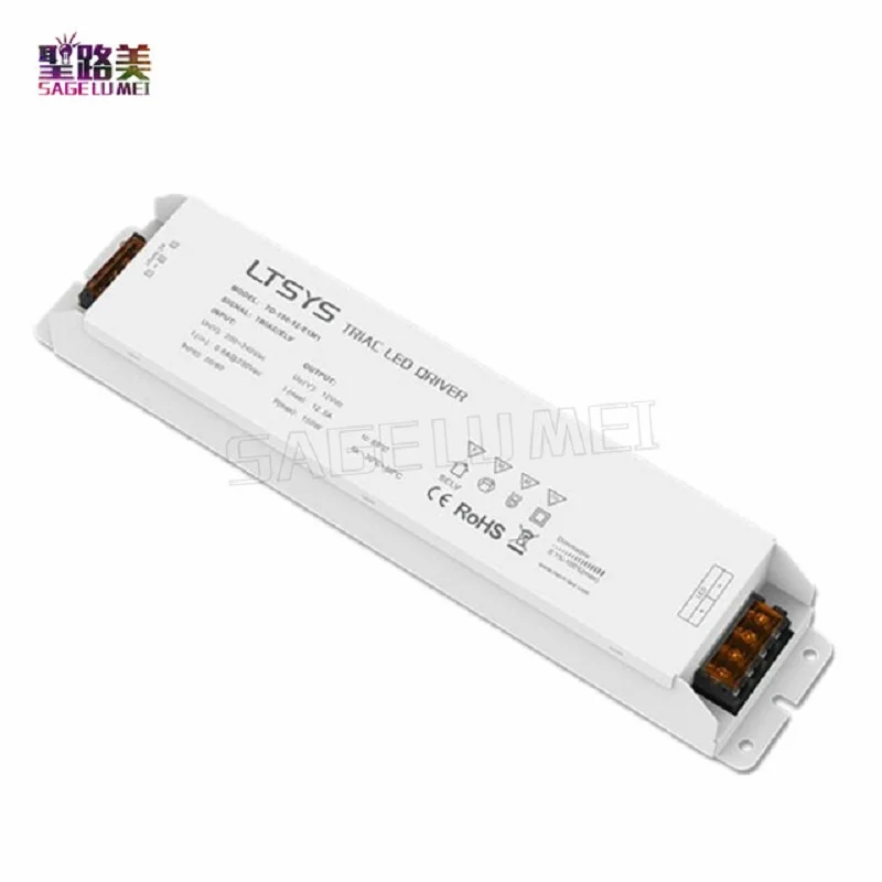 

LTECH 12VDC 12.5A 150W constant voltage intelligent led Driver CV Triac Dimmable LED Driver Triac Push Dim TD-150-12-E1M1