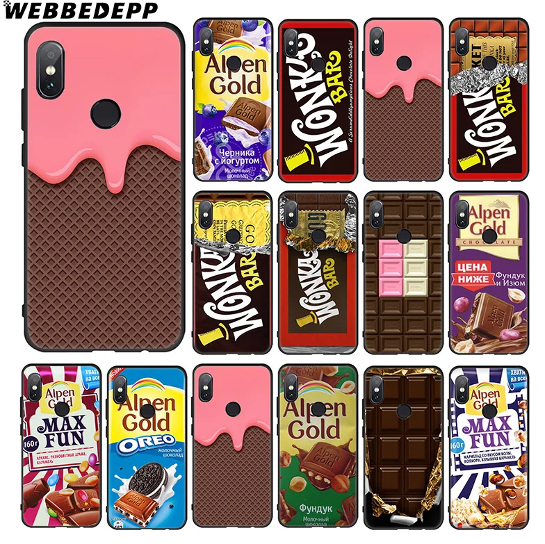 Мягкий чехол WEBBEDEPP Alpen с изображением шоколада wonka Bar для Xiaomi 9 8 SE 6 A1 A2 Lite MIA1 MIA2 MI8 MI6