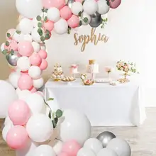 METABLE 100 шт розовые воздушные шары Beaumode DIY розовый белый шар гирлянда арочный комплект детский душ свадебный фон место проведения