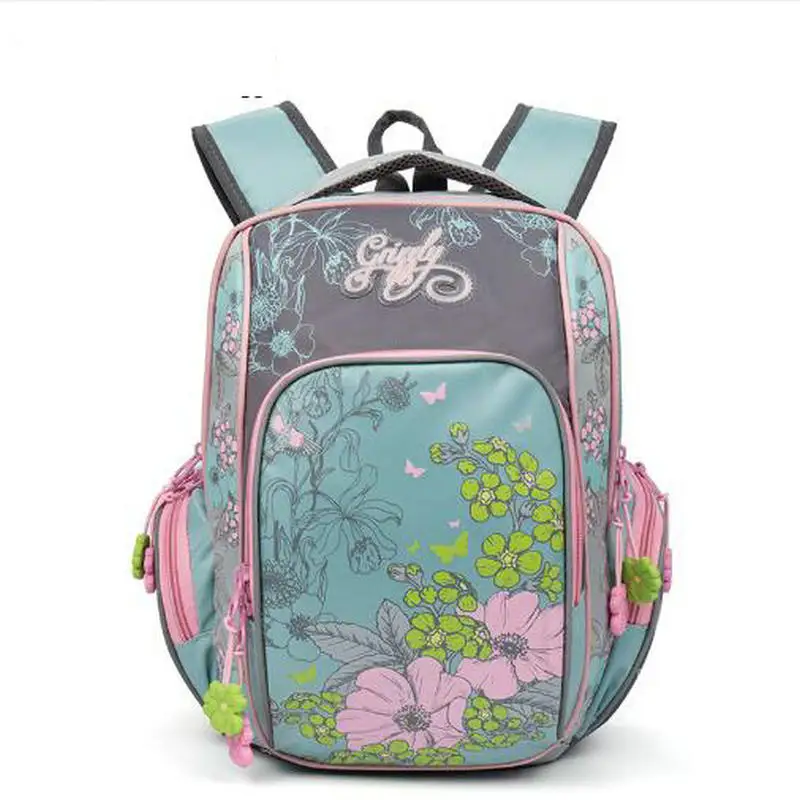 

2017 NEW Russia Kids Backpack Cute Cartoon School Bags Orthopedic Waterproof Children Primary School for Girls Grade 1-4