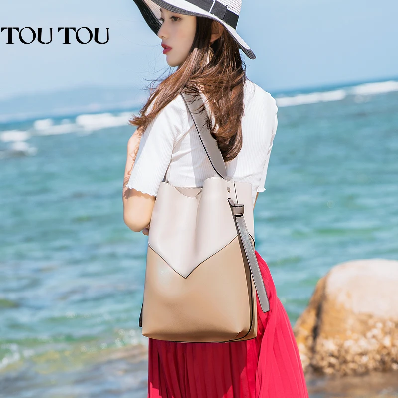 

TT089 Women Handbags Shoulder Crossbody Bags for Women large capacity Bucket Tote Bag PU Sac a Main Women Messenger Bags