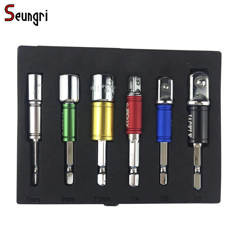 Seungri 6 Piece/Set Hex Wrench Sleeve Extension Bar Drive Power Set