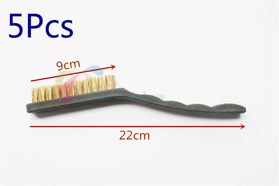 New 5Pcs Dental Bur Cleaning Brass Wire Brush Flat Dental Lab Instrumentin Teeth Whitening from