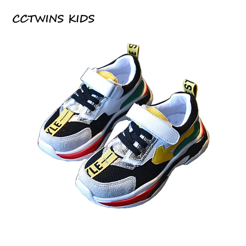 

CCTWINS KIDS 2018 Autumn Children Mesh Casual Trainer Baby Girl Genuine Leather Trainer Boy Fashion Sport Sneaker FS2343