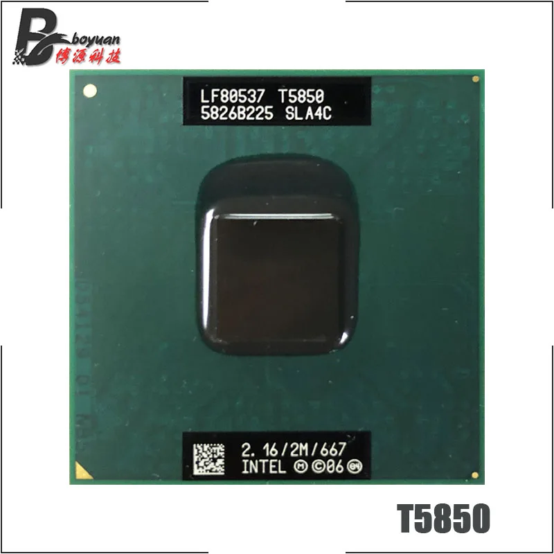 Intel Core 2 Duo T5850 SLA4C 2,1 GHz Dual Core, procesador de doble ...