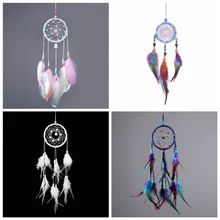 Home Bedroom Car Inside Decoration Hanging Tools Quality Good Ins Wind Girl Heart Colorful Floating Wind Chimes Dream Catcher