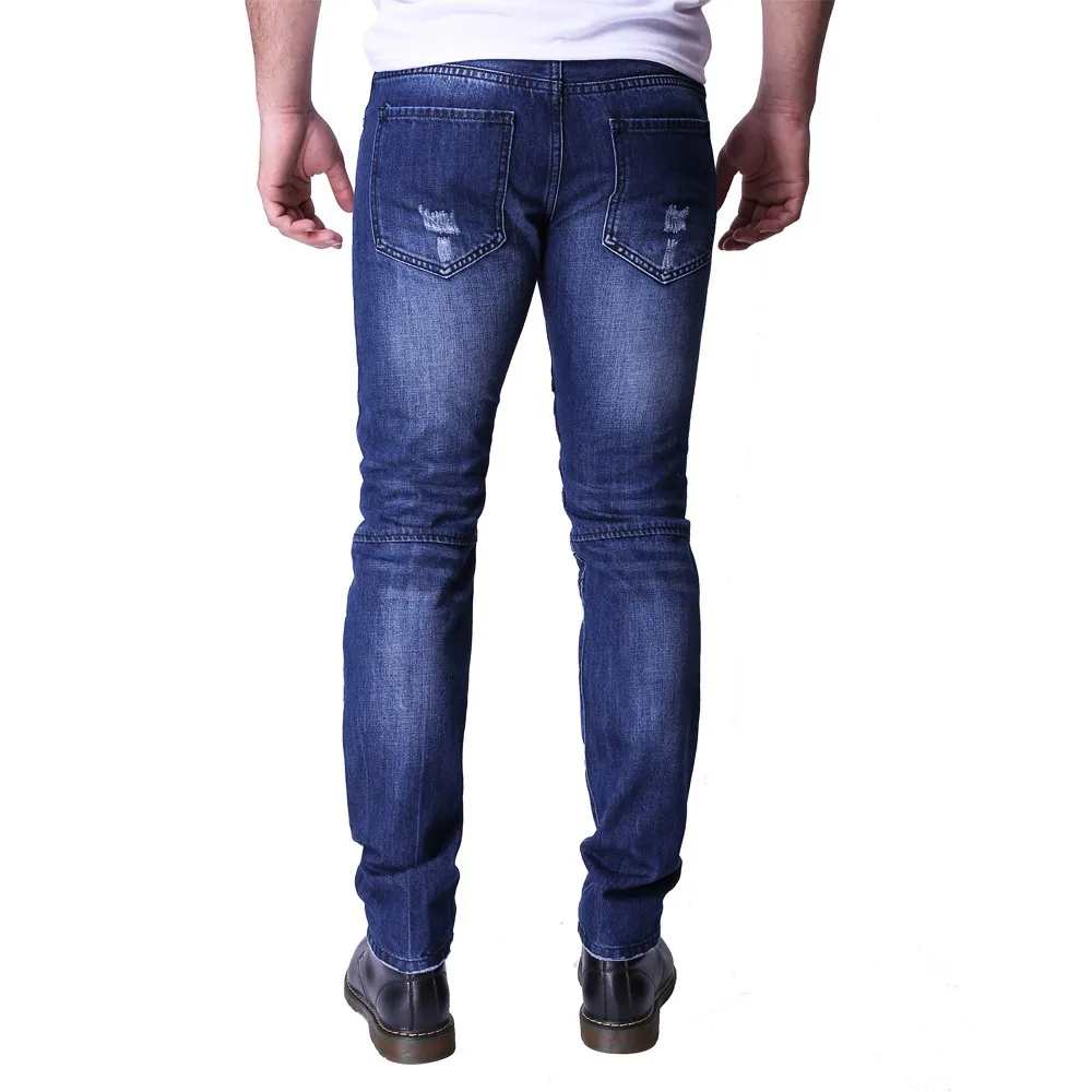 Дизайнерские мужские джинсы, байкерские облегающие джинсы для мужчин, стильные зимние джинсы на молнии Y2033