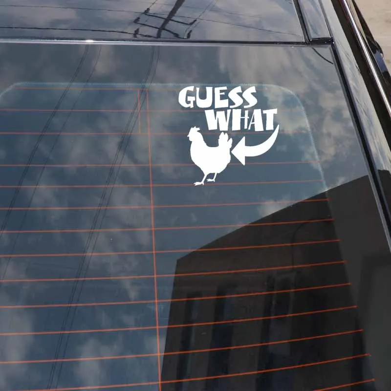YJZT 14 см * 13 6 интересно угадать какая курица высокого качества наклейка для