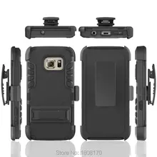 Зажим для ремня Поворотный Подставки Гибридный чехол для Samsung Galaxy S8 плюс S7 EDGE для iPhone 7 i7 6 6 S плюс SE 5 5S Мягкая Обложка 100 шт