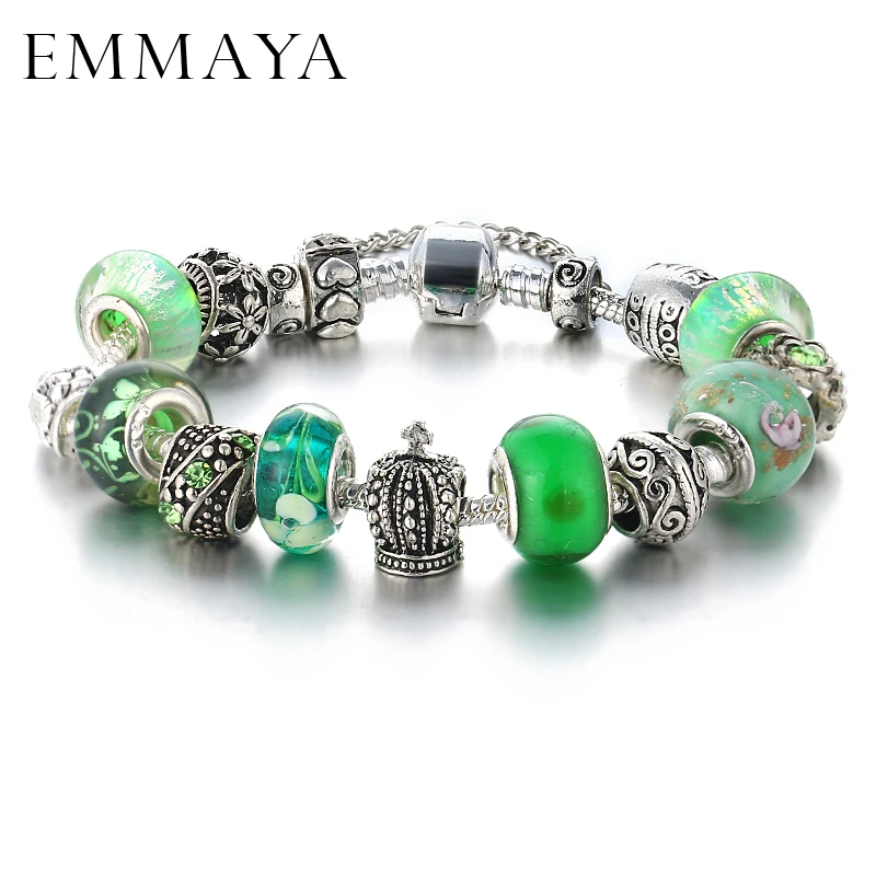 Браслет EMMAYA с кристаллами, эксклюзивный дизайн, оригинальные массивные браслеты, браслеты для женщин с волшебной застежкой, ювелирные изделия