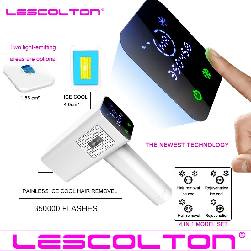 Эпилятор all Lescolton IPL, 3в1, лазерная Машинка для удаления волос, постоянный лазерный эпилятор, бикини, удаление тела - Цвет: T012C(Ice cool new)