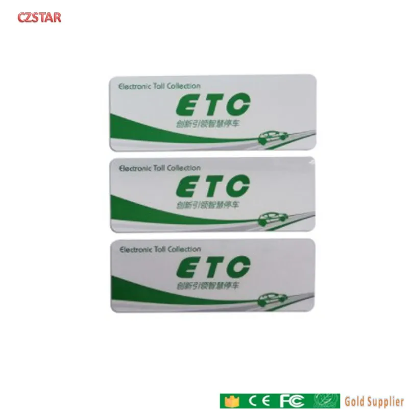 

customized printed logo number windscreen car uhf tags control assess Anti-tearing UHF Vehicle RFID Windshield Tag sticker