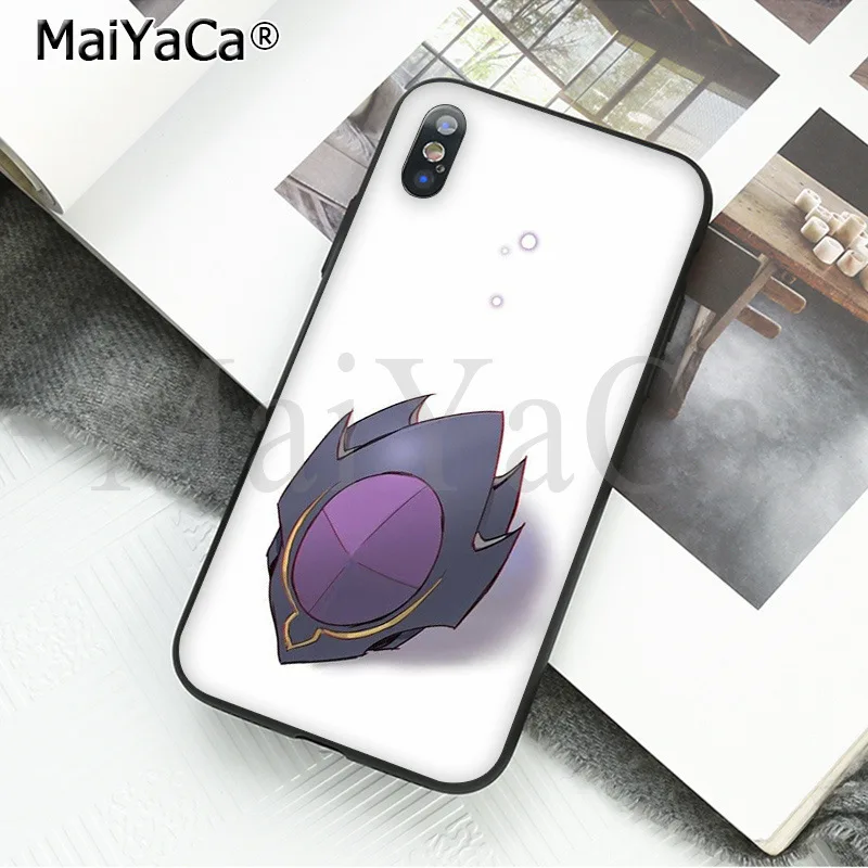 MaiYaCa код Geass Coque Оболочка Чехол для телефона для iPhone X XS MAX 6 6S 7 7plus 8 8Plus 5 5S XR