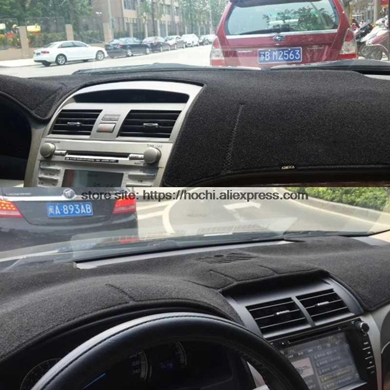 

For toyota camry Double layer Silica gel Car Dashboard Pad Instrument Platform Desk Avoid Light Mats Cover Sticker