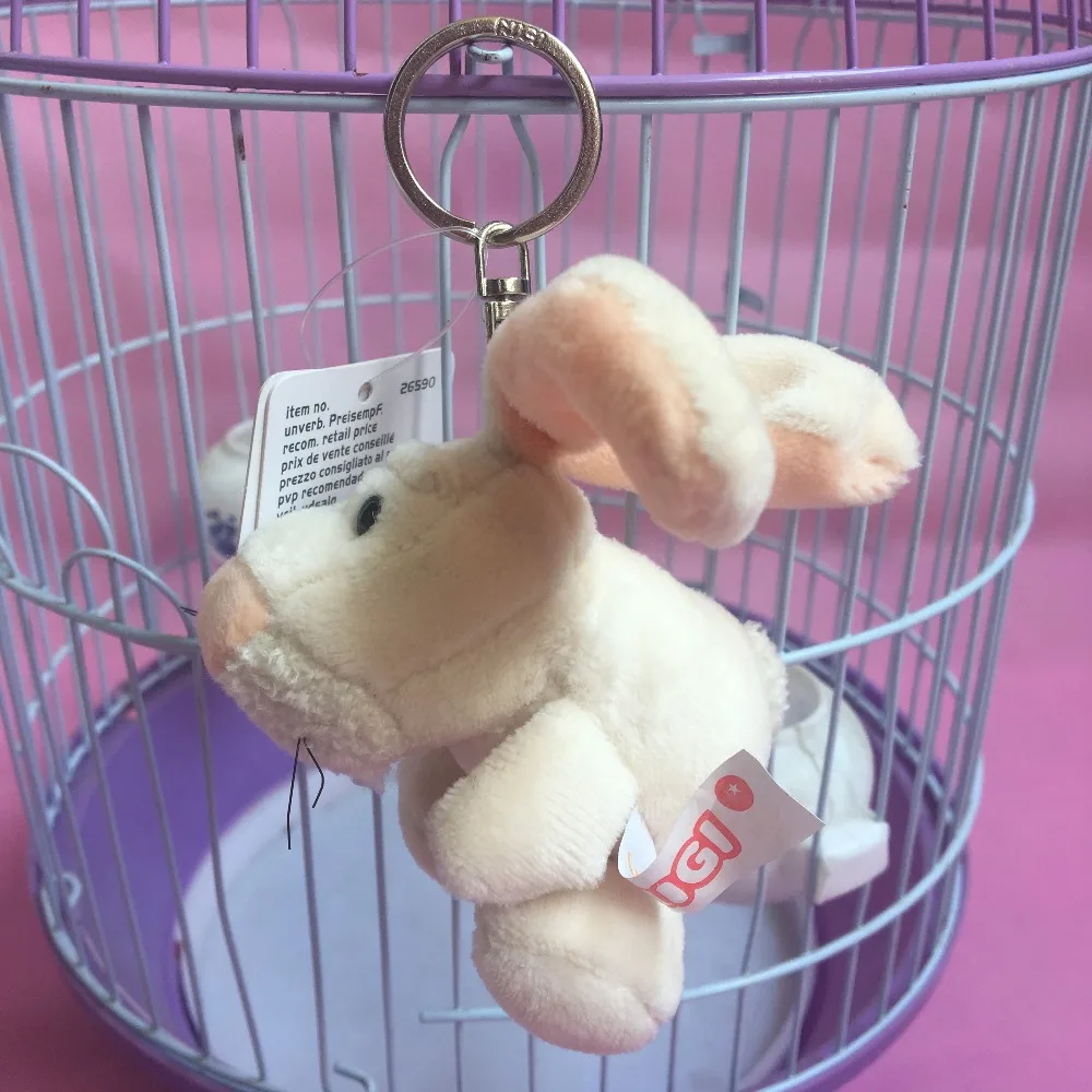 

wholesale Germany Tooth decay rabbit/long ear rabbit Keychain Plush Pendant Backpack Bag Decoration Small doll 12pcs/lot