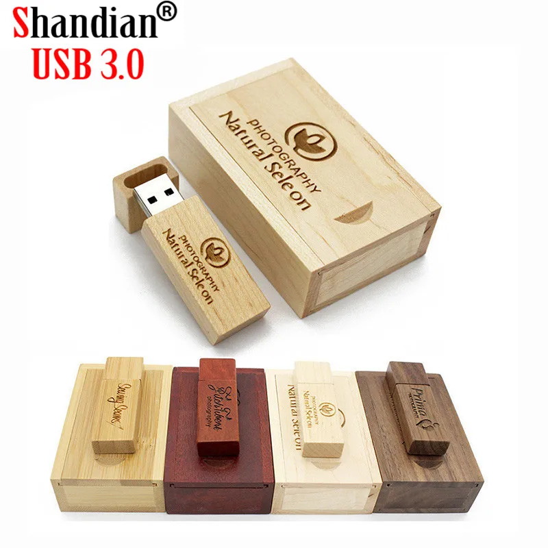 SHANDIAN(более 10 шт. бесплатный логотип) фотография деревянный usb+ коробка usb флеш-накопитель memory stick pendrive 8 ГБ 16 ГБ 32 ГБ 64 Гб свадебные подарки