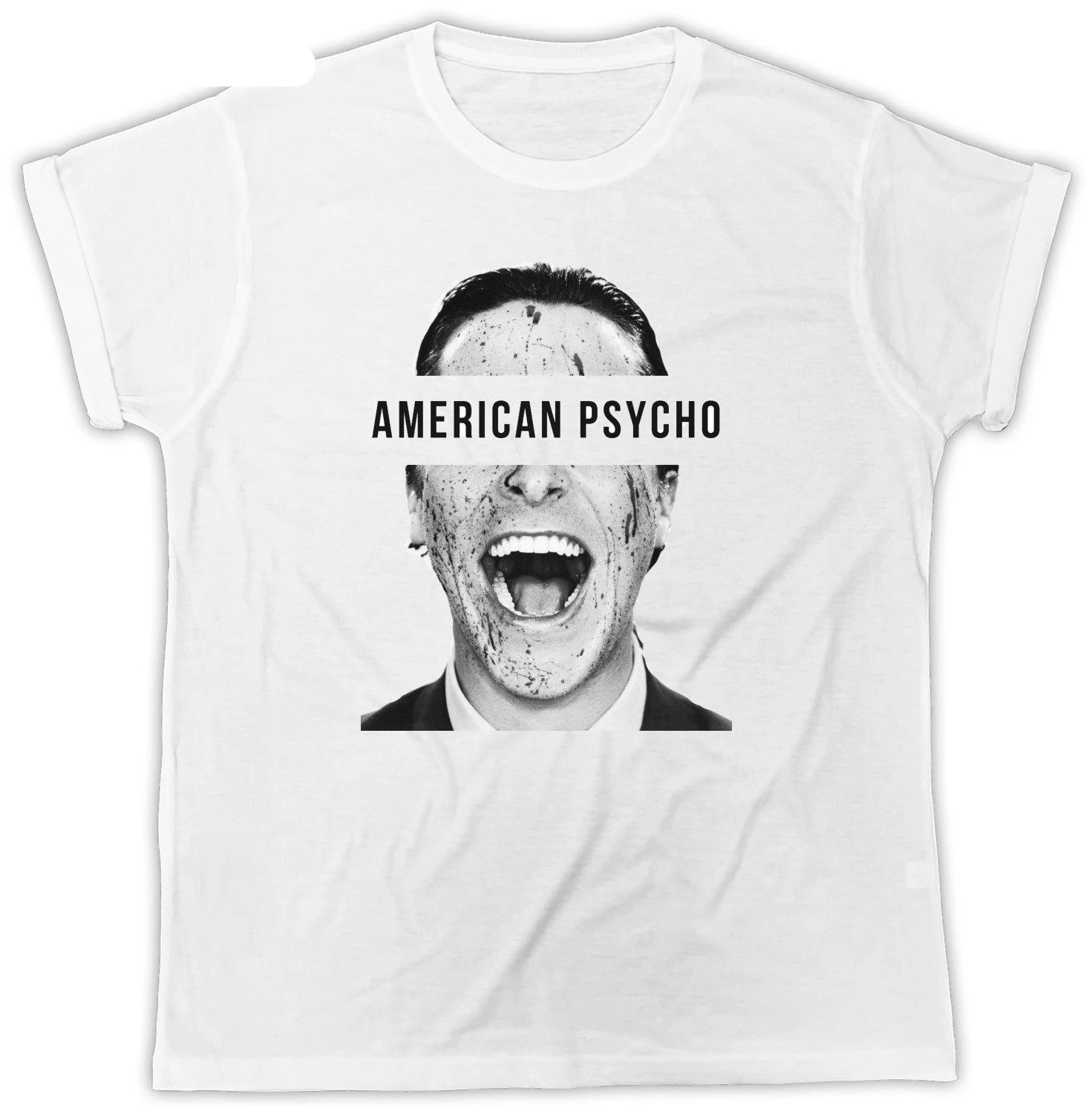Рассвет мертвецов Черный и белый Плакат Slim Fit T Shirt|Футболки| |