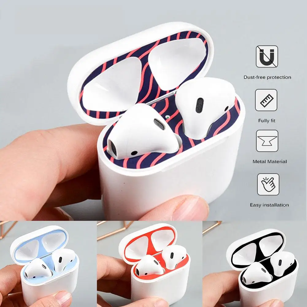

Wireless Bluetooth Headset Charging Box Cover Stickers Film for Apple Airpods