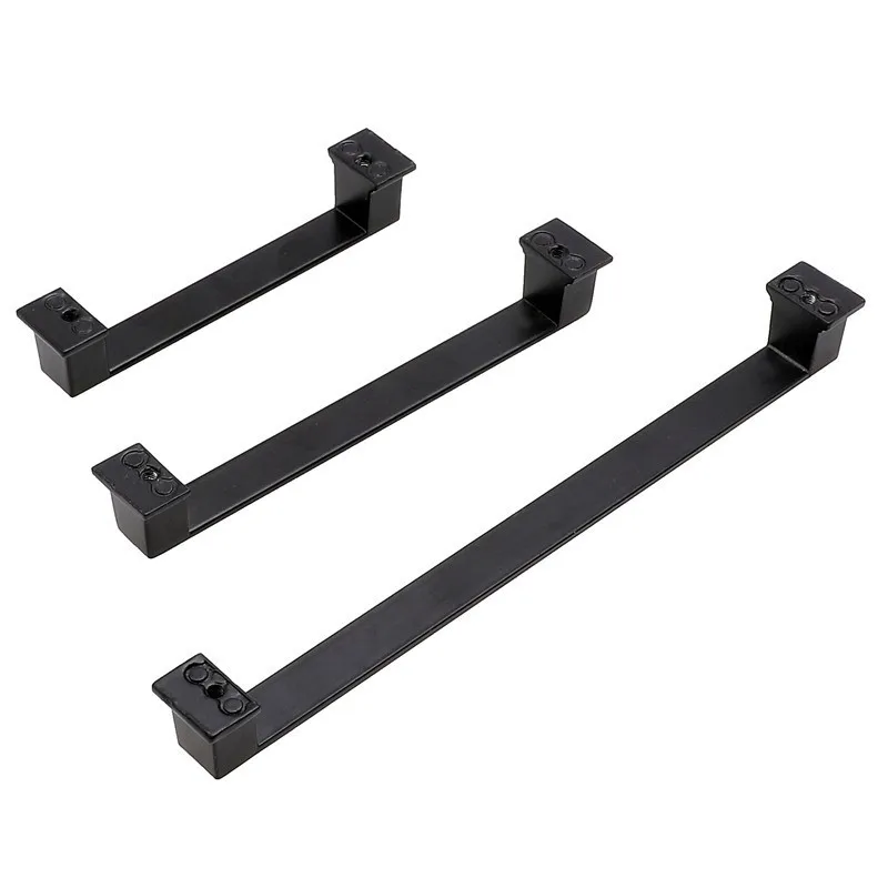 QVWN американский стиль черные ручки искусственная мебель алюминиевые квадратные