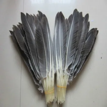 Perfetto! hot 50 pz/lotto 12-14 pollici/30-35 cm Naturale selvaggio turchia piume di coda artigianato per Natale Decorazione di cerimonia nuziale