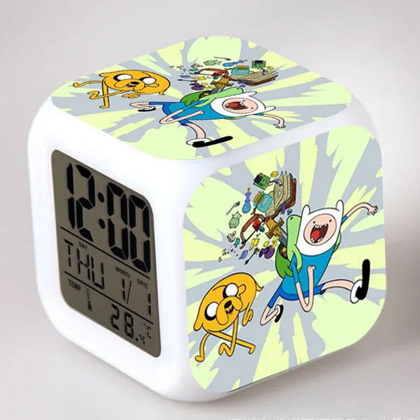Orologi a LED orologio Adventure Time con sveglia digitale luminosa Finn e  Jake 7 colori Flash reloj (tador infantil|reloj despertador|reloj  despertador infantilalarm clock - AliExpress