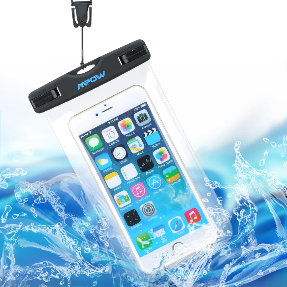 

Mpow MBC3 IPX8 Waterproof Universal Phone Case Underwater Swimming Diving Pouch Bag Cover for iPhone 7 etc 6'' Cellphones
