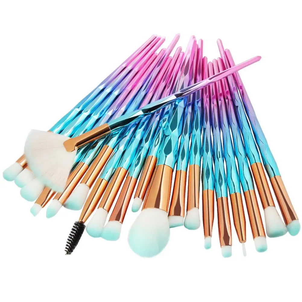 

20PCS Diamond Shaped Makeup Brushes Set Foundation Powder Eye Shadow Concealer Brushes Set Dropshipping