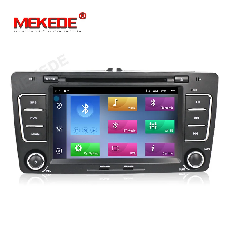 Flash Deal MEKEDE Android9.1 2GB RAM TWO DIN 4Core Car DVD For SKODA Octavia 2009-2013 Octavia2 Octavia A5 Radio Bluetooth DAB+ 1