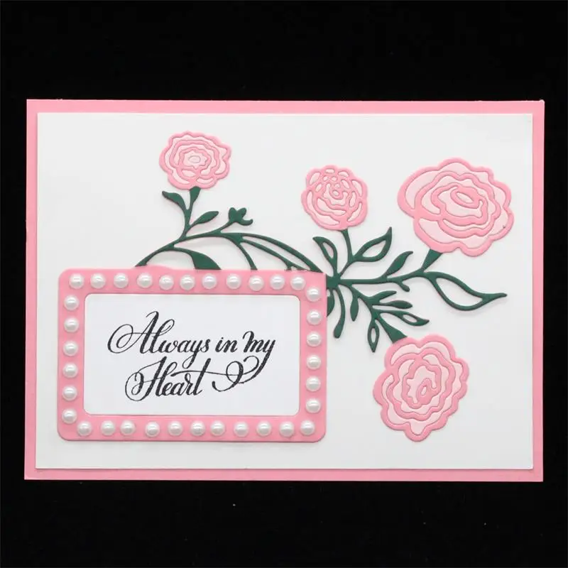 

KLJUYP Flower Frame Metal Cutting Dies Scrapbook Paper Craft Decoration dies scrapbooking