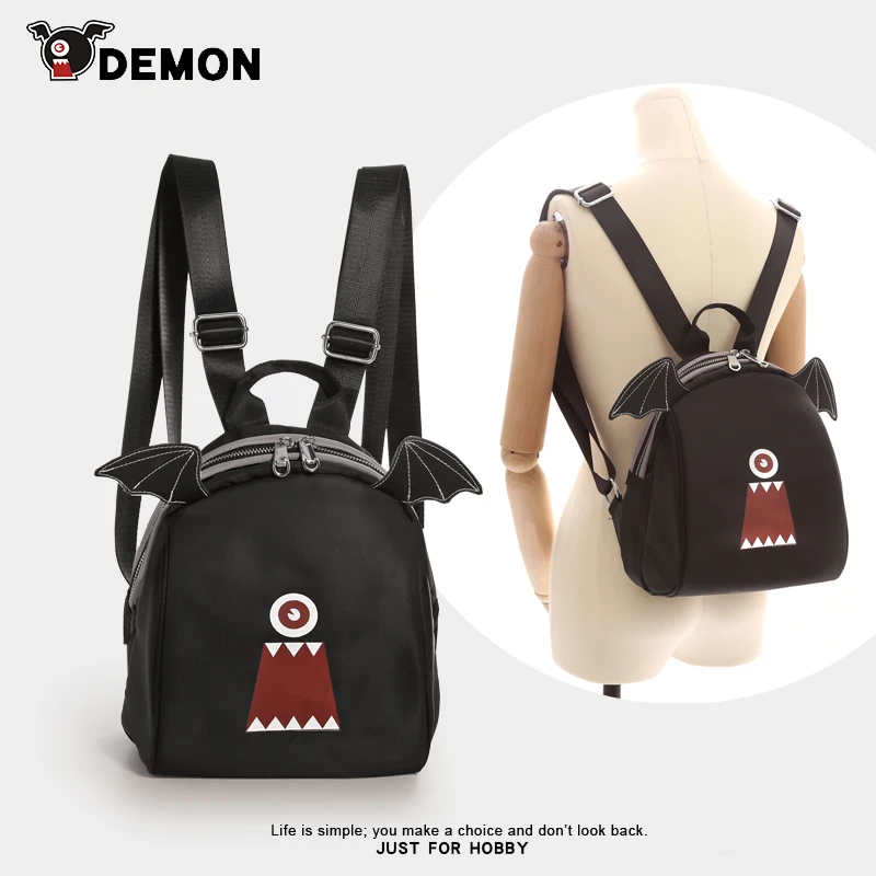 

Harajuku little devil backpack casual backpack Japan Style girl Water repellent student Anime double shoulder bag