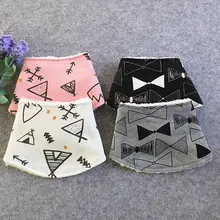 1 шт. детские нагрудники для новорожденных с геометрическим принтом бандана Нагрудник слюнявчик для мальчиков и девочек Младенческая Отрыжка Одежда теплый хлопок нагрудники унисекс шарф