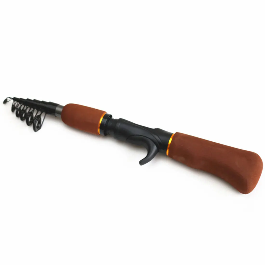 

1.6M Portable Carbon Fiber 6 Sections Telescope Fishing Rod Travel Sea Rock Spinning Pole Pesca Accessories Fishing Tackle