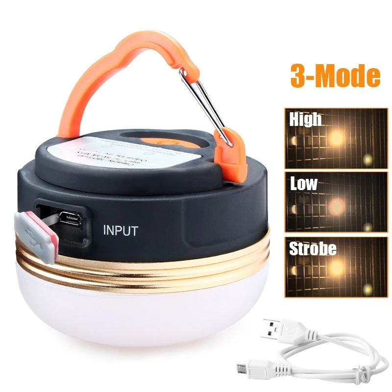 Portable Mini Camping Outdoor Light Lantern Tent Hanging Lamp