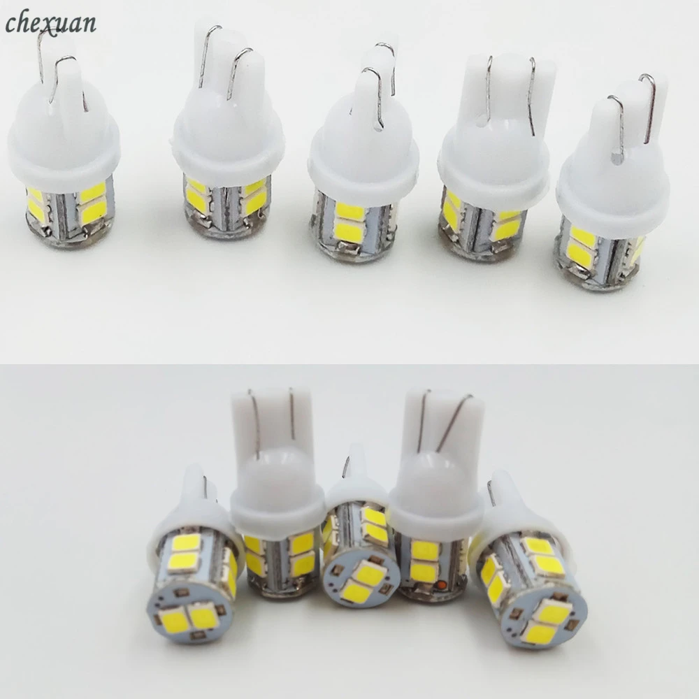 CSCSNL 30pcs LED T10 10 SMD 1210 10leds 10SMD Car signal Light 194 168 192 W5W 12v Auto Wedge Lighting DC lamp | Автомобили и