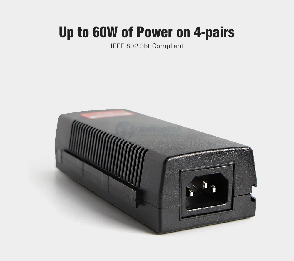 Poe инжектор 54 в 60 Вт полный выход 100/1000 Мбит/с мощность по Ethernet один PoE Поддержка PoE мощность работы для мини PTZ купольная Poe IP камера