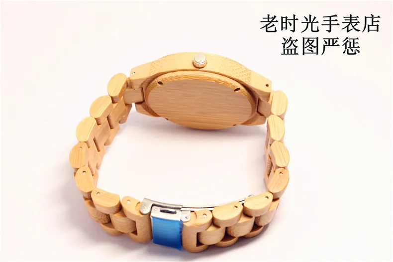 Hotime Для мужчин платье Bamboo Часы Роскошные Для мужчин Топ Брендовая Дизайнерская обувь кварцевые часы с японским двигаться Для мужчин t