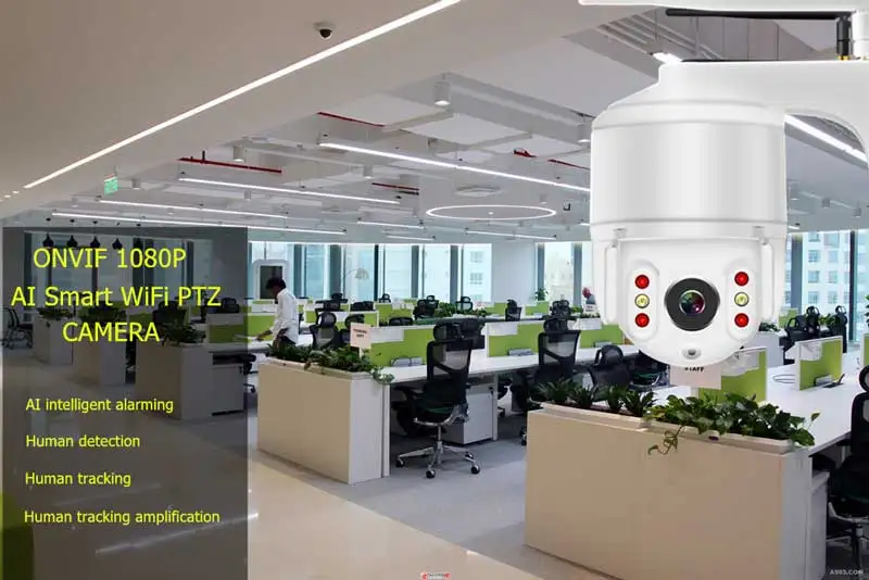 Наружная Водонепроницаемая ip-камера видеонаблюдения 1080 P wifi, мини-ptz-камера, цветная камера ночного видения, обнаружение лица, автоматическое отслеживание Onvif