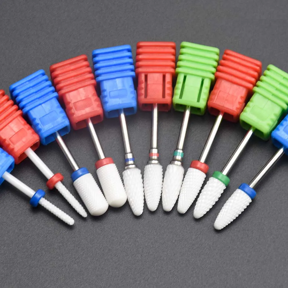 

Ceramic Nail Drill Bit For Electric Manicure Machine Accessories Rotary Burr Electric Manicure Cutter Nail Files Nail Art Tools