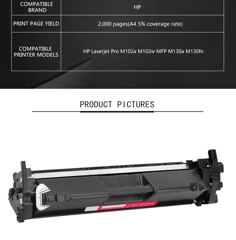 XColor CF217A 17A 217A картридж совместимый для hp LaserJet Pro M102a M102w MFP M130a M130fn M130fw M130nw принтера без чипа