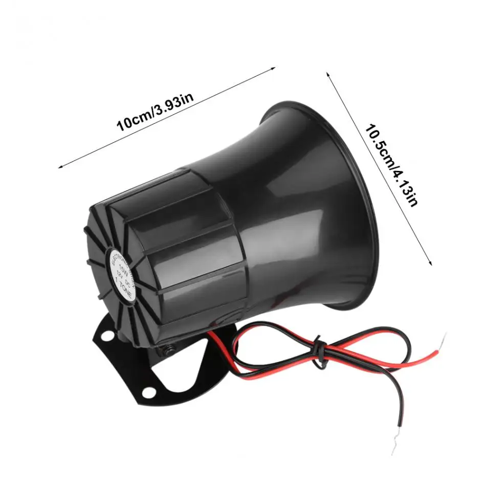 Проводная сирена Рог DC12V 15 Вт наружный звуковой сигнал громкий один тон звук сирена для домашней сигнализации системы безопасности