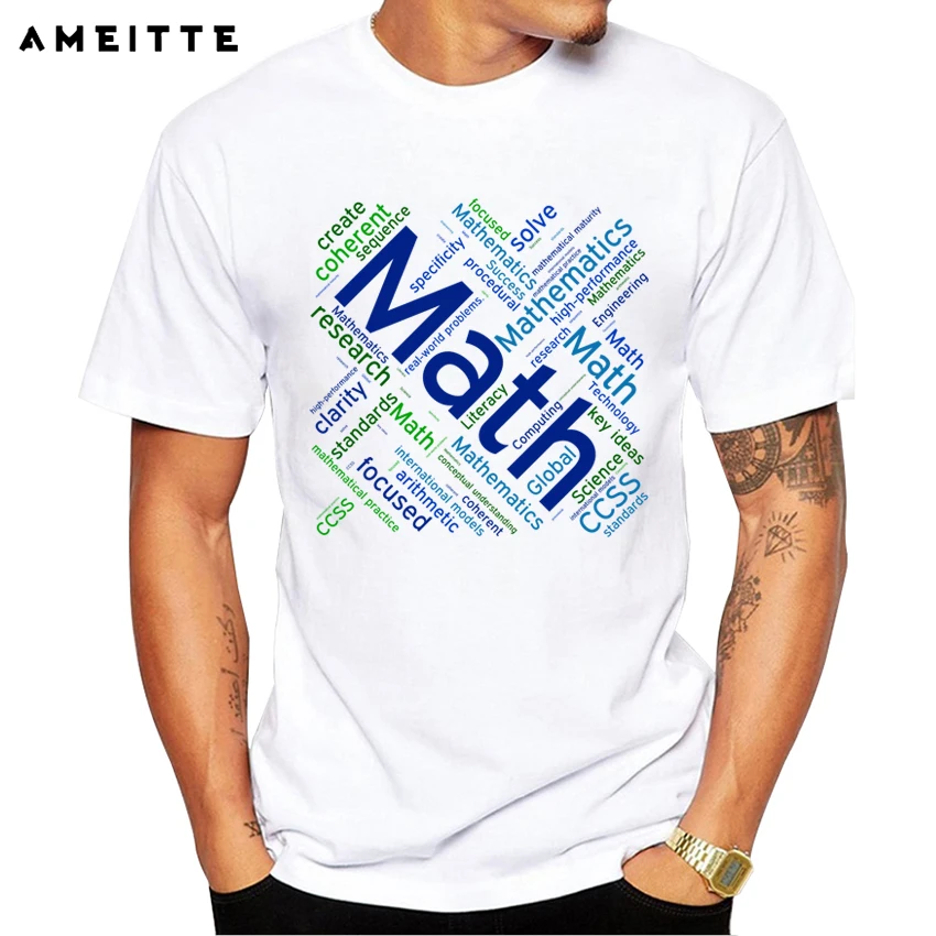 AMEITTE New Arrivals 2019 Indian Math Design T Shirt Men's ...