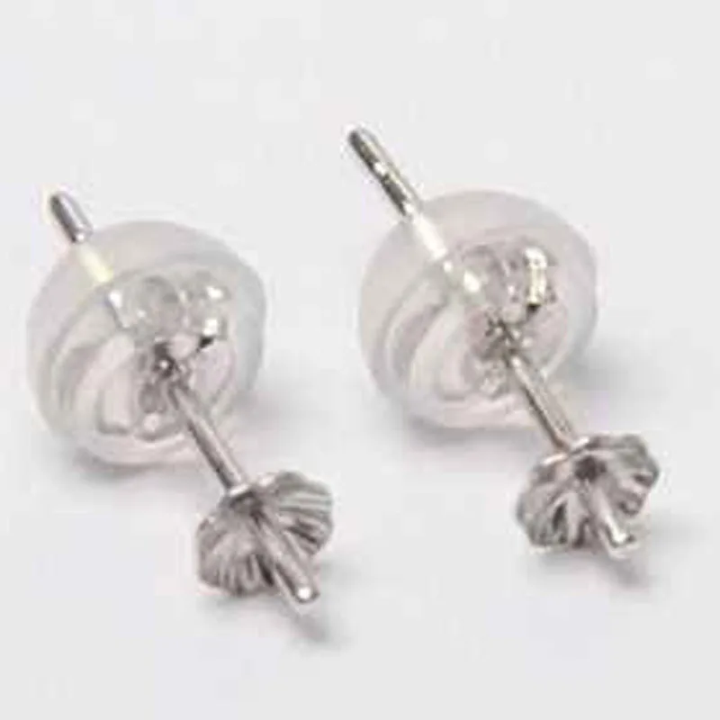

Wholesale 18K White Solid Gold Earring Stud Pins with Post
